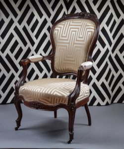 Le Coq et le Crapaud - Fauteuil Louis Philippe