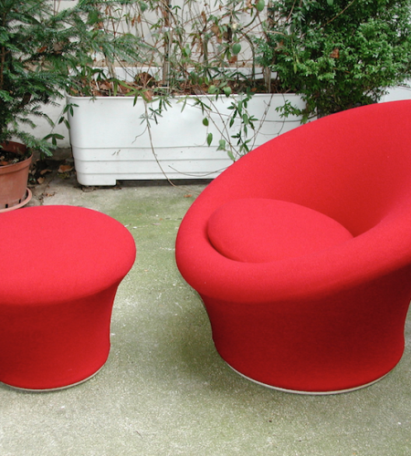 MUSHROOM ET POUF PIERRE PAULIN