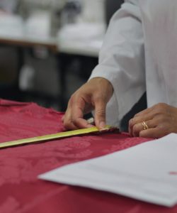 Travail préparatoire à la confection -Phelippeau tapissier